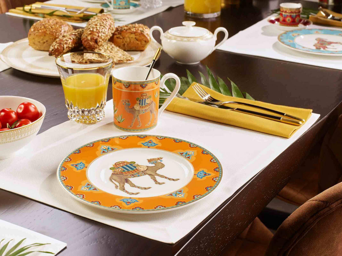 FRÜHSTÜCKSTELLER Samarkand Mandarin bunt ø 22,5 cm - Multicolor, Keramik (22.5cm) - Villeroy & Boch