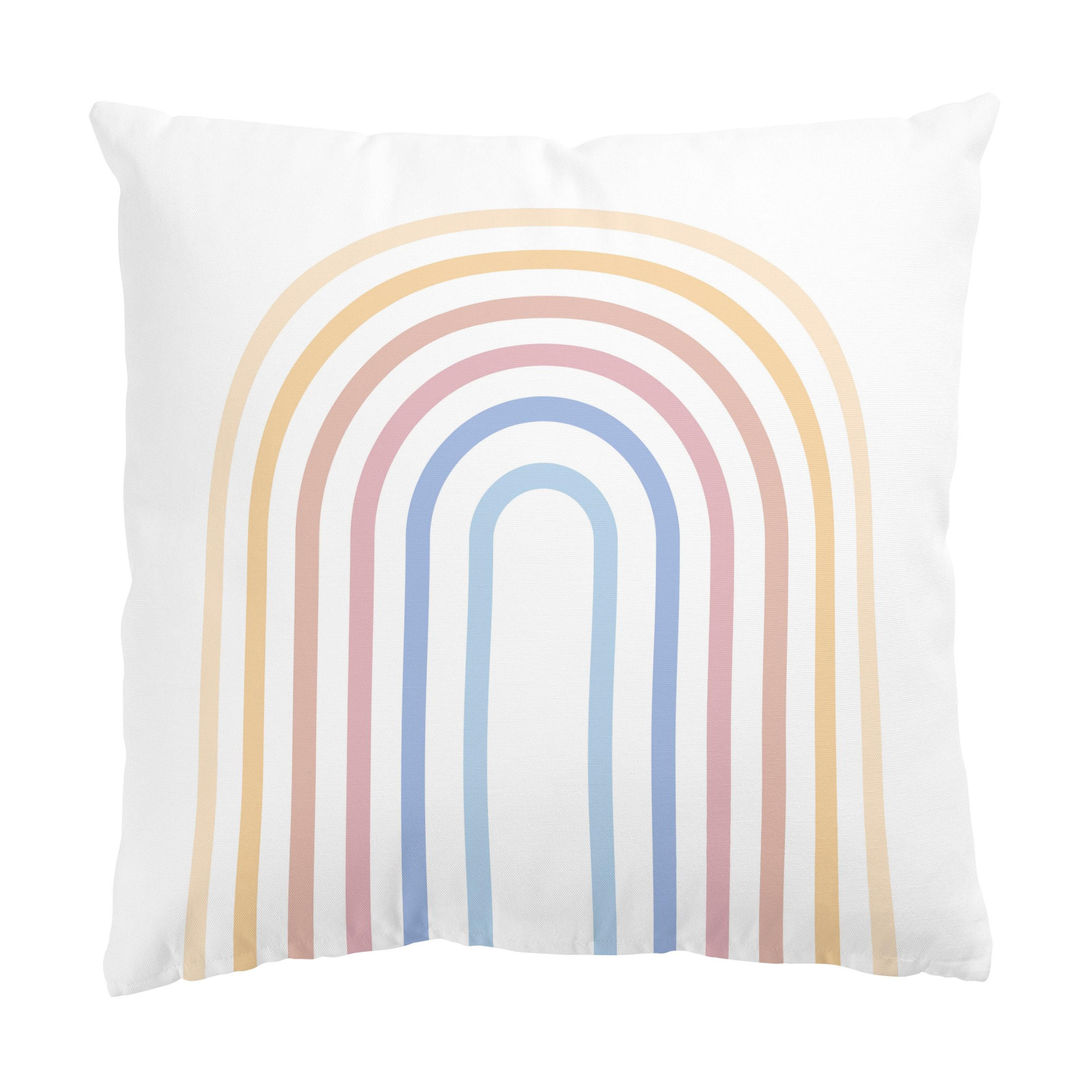 KISSENBEZUG Pastell Regenbogen 40/40 cm - Pastellblau, Textil (40/40cm) - Bilderwelten