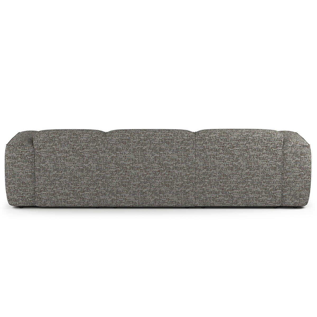 3-SITZER ECKSOFA mit Longchair - Schwarz/Grau, Kunststoff/Textil (284/173cm) - home24