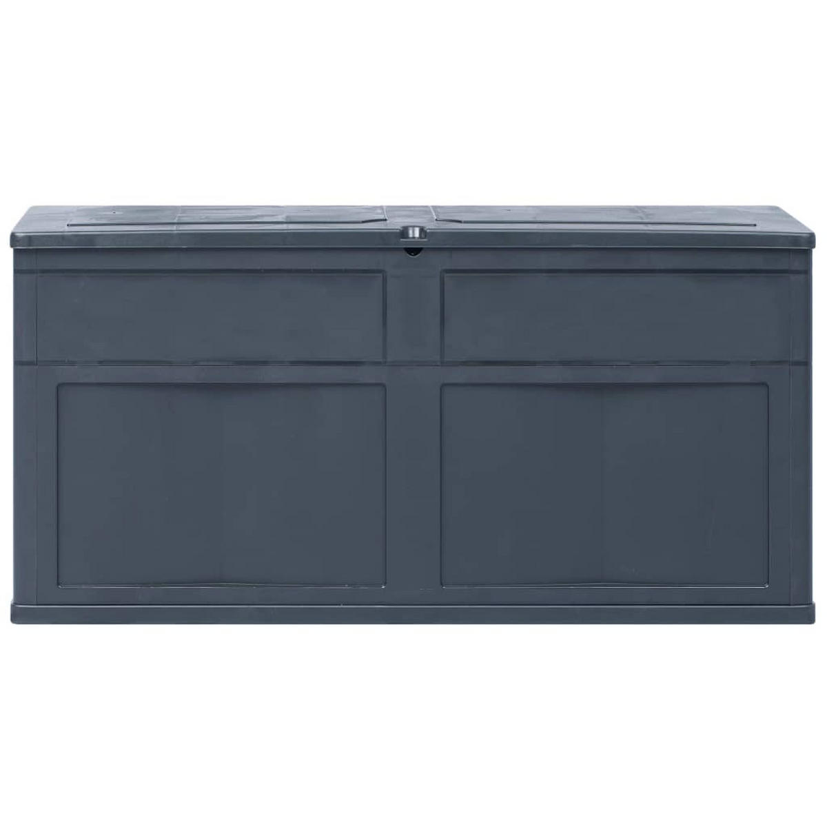 GARTEN-AUFBEWAHRUNGSBOX 320 L Schwarz - Schwarz, Kunststoff (46/60/119cm) - furnicato