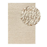 WOLLTEPPICH Patch Braun 120x170 cm - Braun, Textil (120/170cm) - benuta Pure