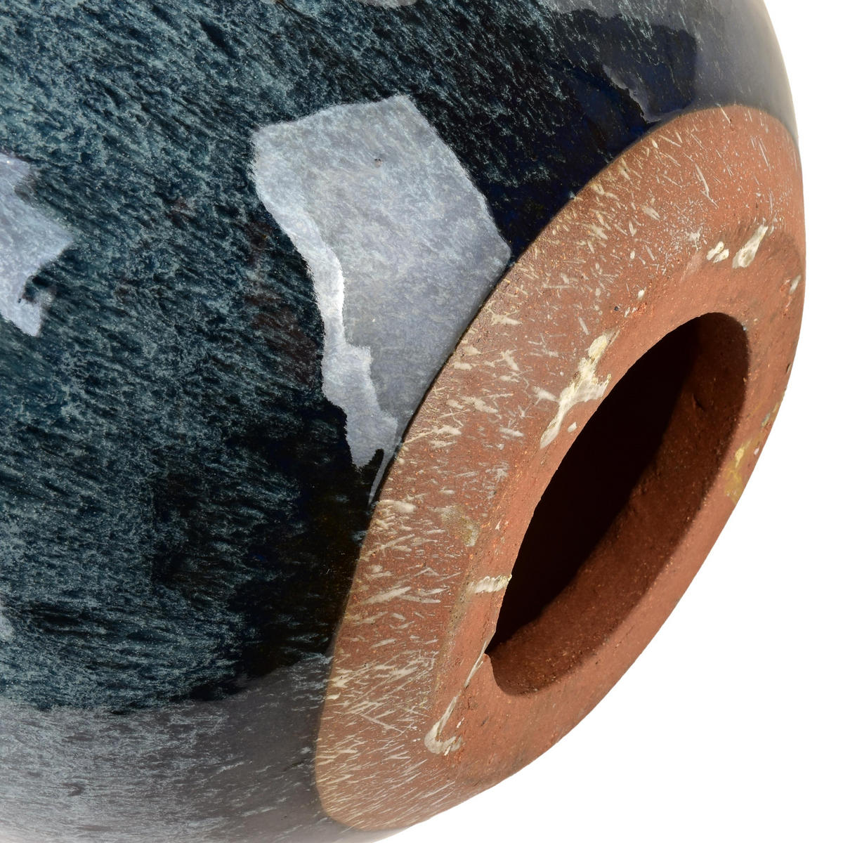 DEKOKUGEL Saggio blau 25/25/25cm Keramik - Blau, Keramik (25/25/25cm) - Mondex