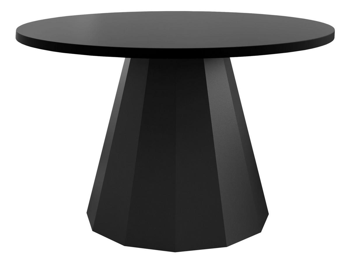 COUCHTISCH Elipse - Schwarz, Holzwerkstoff/Metall (75/75/45cm) - MIRJAN24