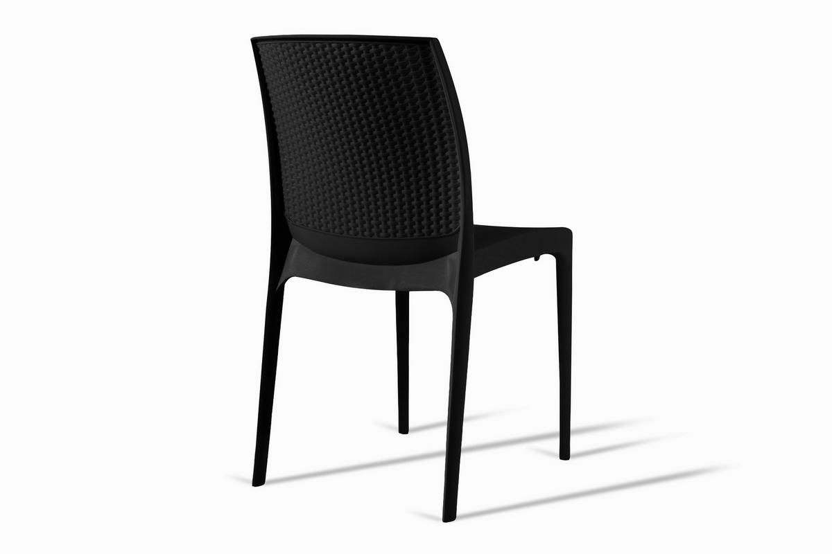 GARTENSTUHL RANTU 2-tlg, Anthrazit - Anthrazit, Kunststoff (45/84/55cm) - KONSIMO®