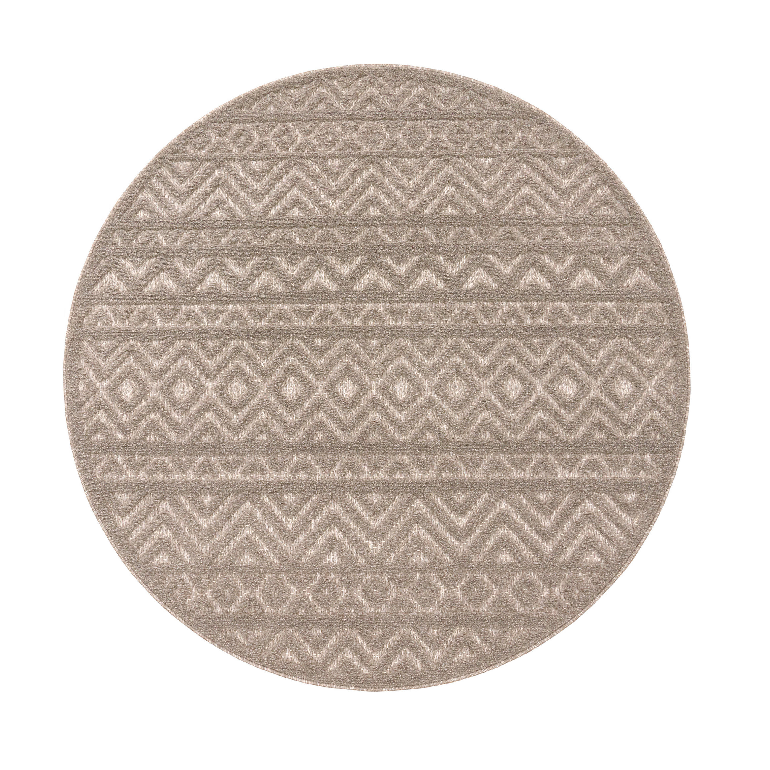 OUTDOORTEPPICH 160/160 cm Livorno 673 - Beige, Textil (160/160cm) - Paco Home