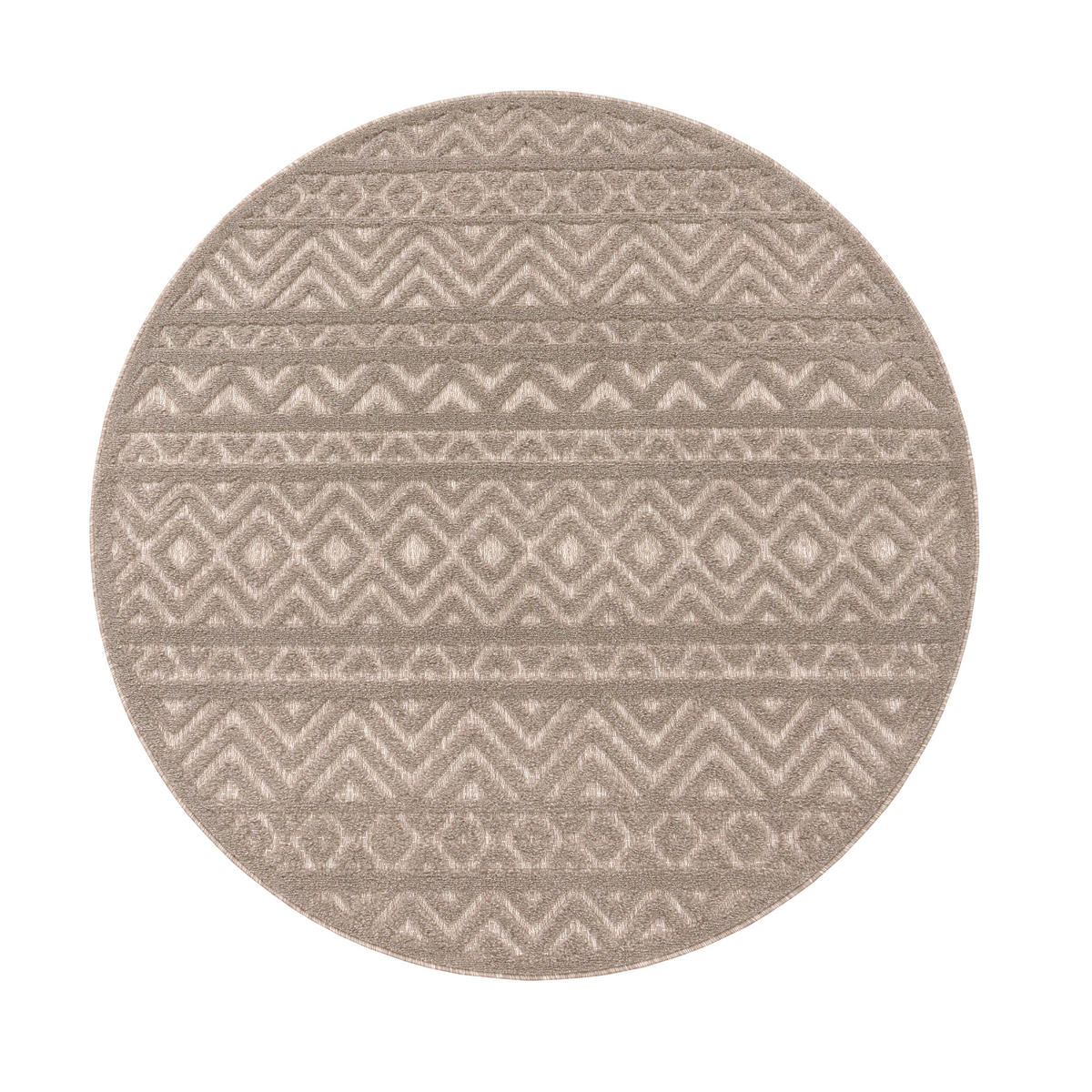 OUTDOORTEPPICH 160/160 cm Livorno 673 - Beige, Textil (160/160cm) - Paco Home