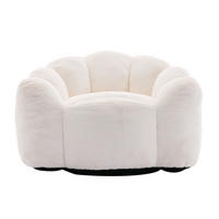 SOFA Velours Weiß - Weiß, Textil (111/68/101cm) - WISHDOR