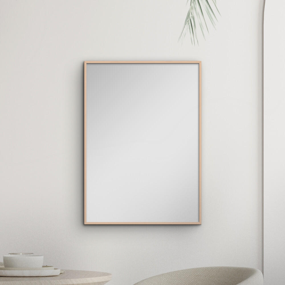 SPIEGEL - Rosafarbenes Holz - Rosa, Holz/Papier (40/50/2cm) - Poster&Frame