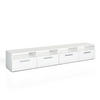LOWBOARD Diego Weiß 95 x 38 cm - Weiß, Holzwerkstoff (190/38/33.2cm) - Vicco