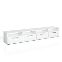 LOWBOARD Diego Weiß 95 x 38 cm - Weiß, Holzwerkstoff (190/38/33.2cm) - Vicco