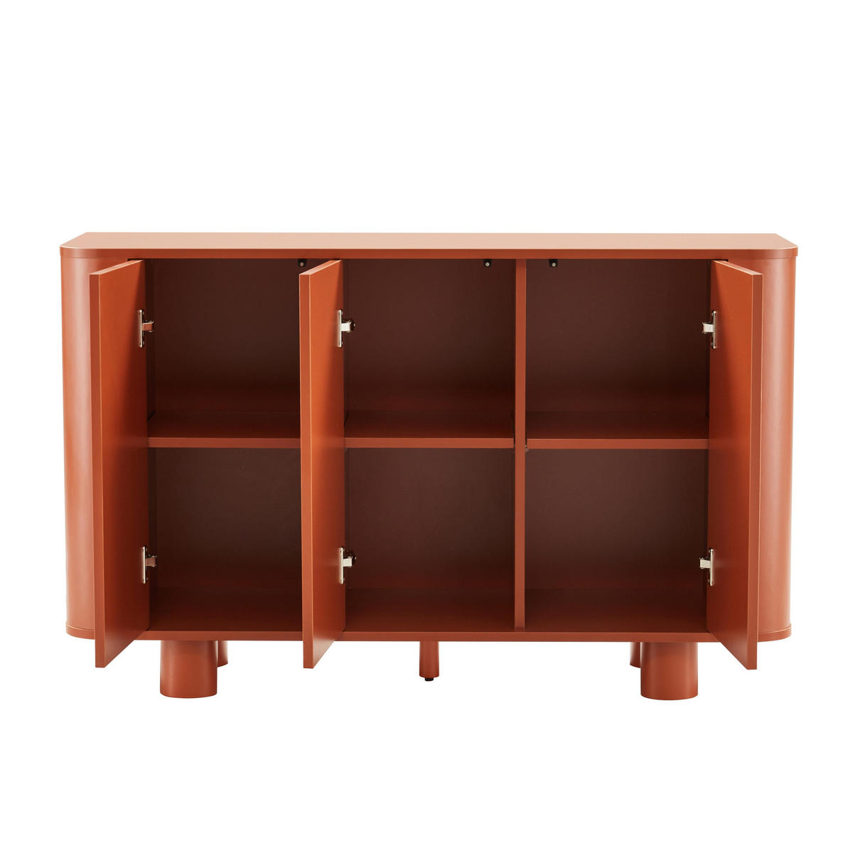 SIDEBOARD 120 cm, Orange - Orange, Holz (40/75/120cm) - Oviala