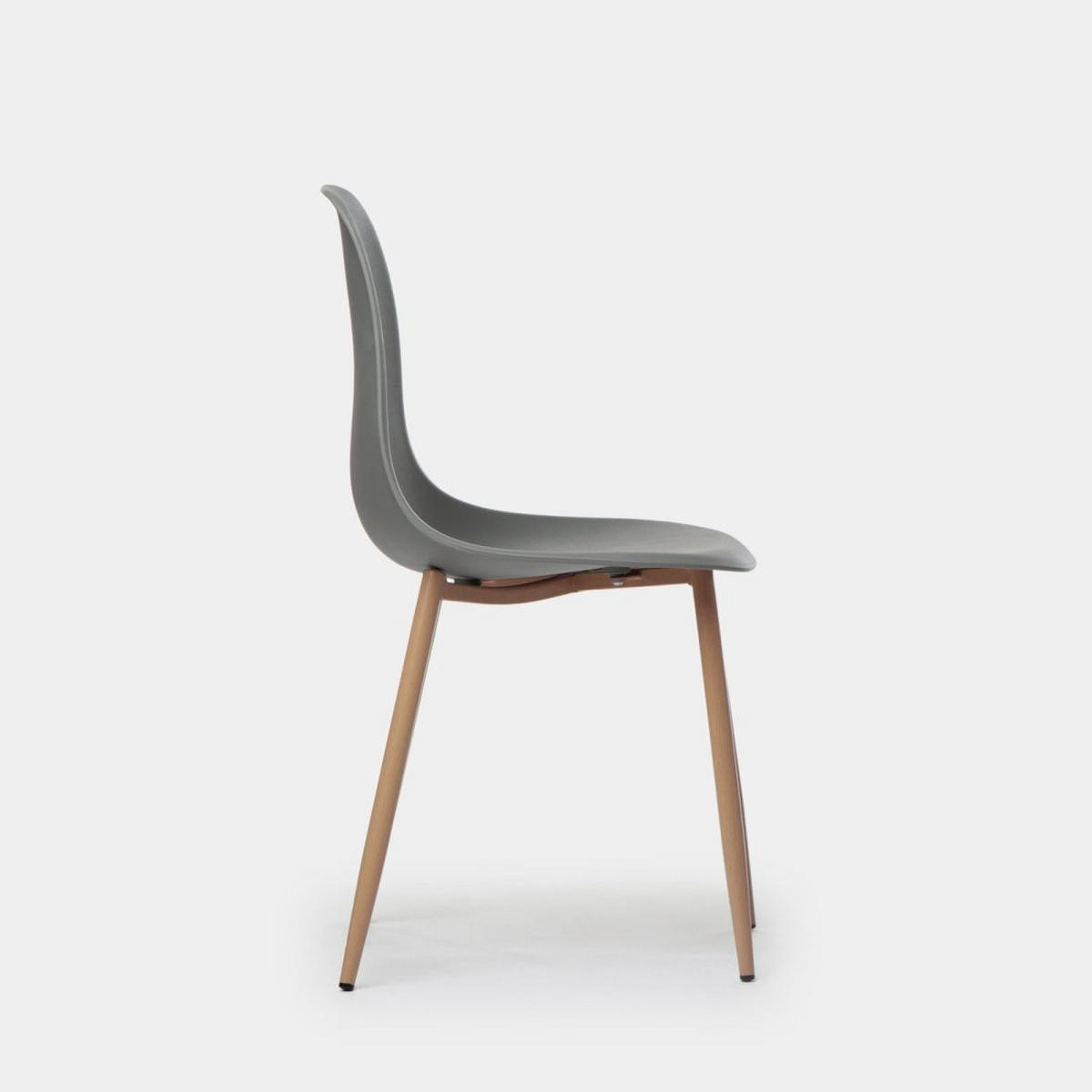 STUHL FÜR DRAUSSEN Nina Grau 45 cm x 80 cm - Grau, Kunststoff (45/80/53cm)