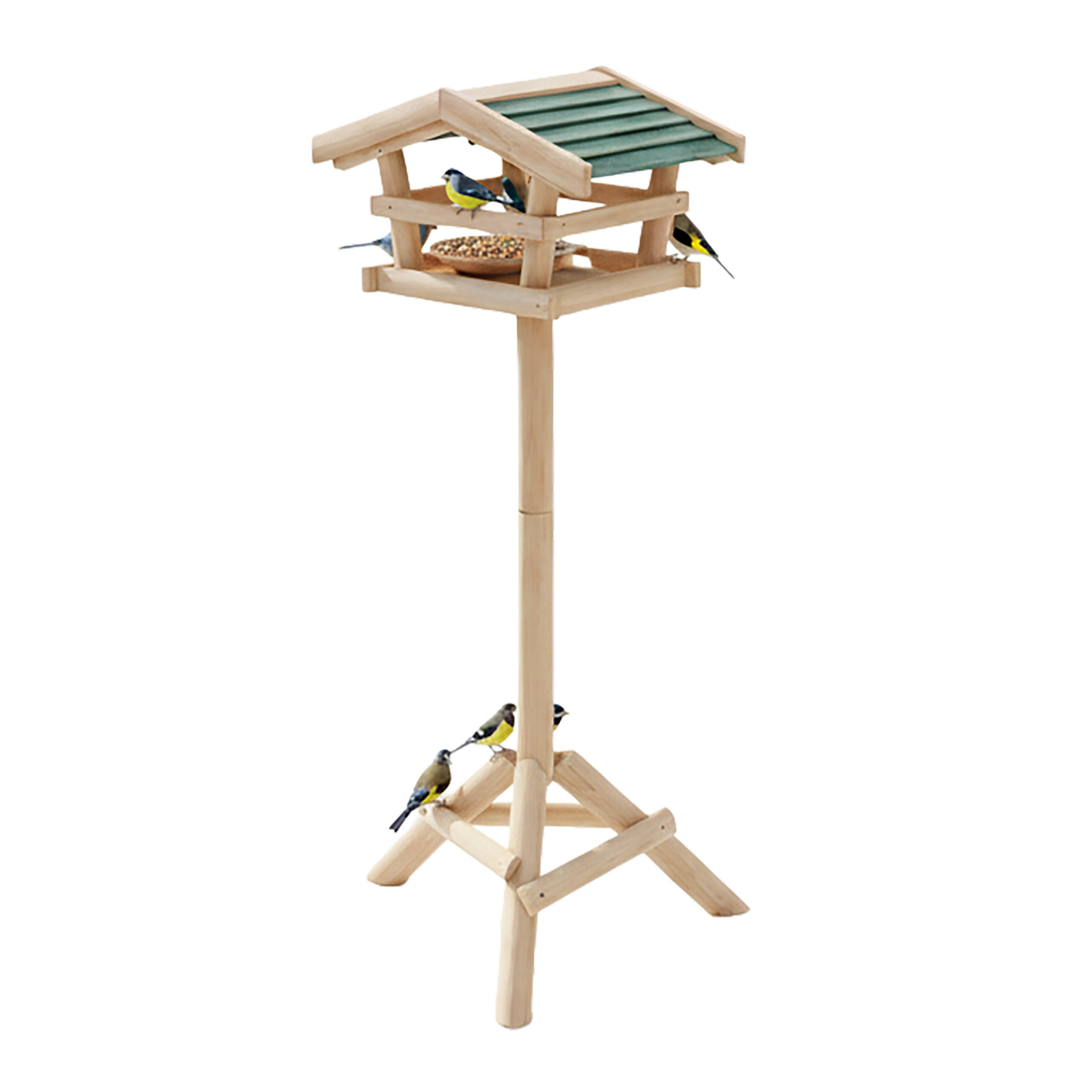 VOGELHAUS - Hellbraun, Holz (37/100/43cm) - Relaxdays