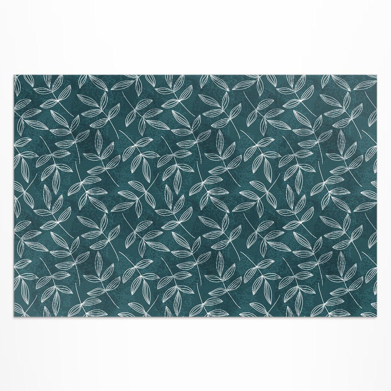 TEPPICH 150x225 cm Minimalistische Zweige Boho - Salbeigrün, Kunststoff (150/225cm) - Wallfluent