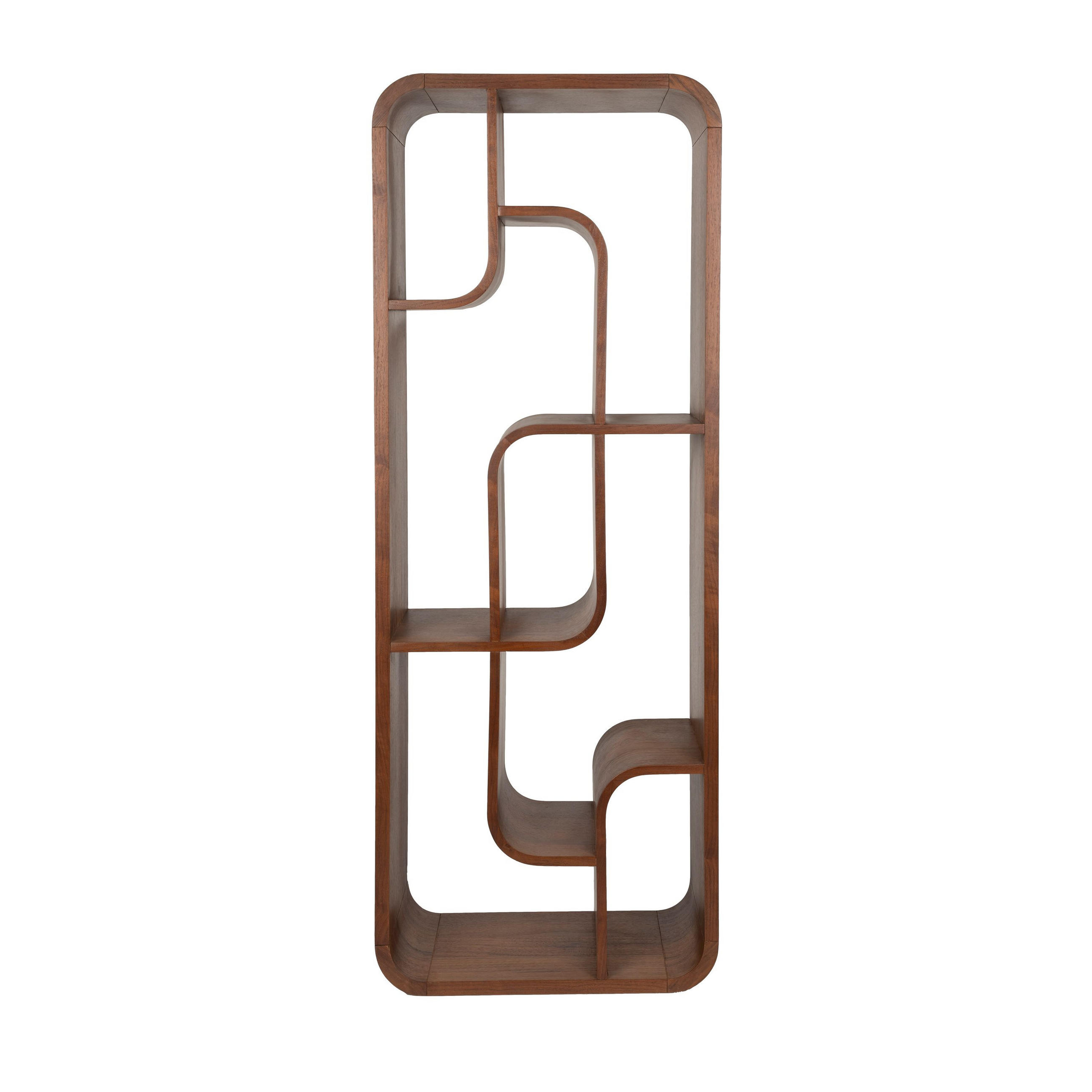 STANDREGAL Seven Niedrig Holz Dunkelbraun - Braun, Holzwerkstoff (60/160/35cm) - Zuiver