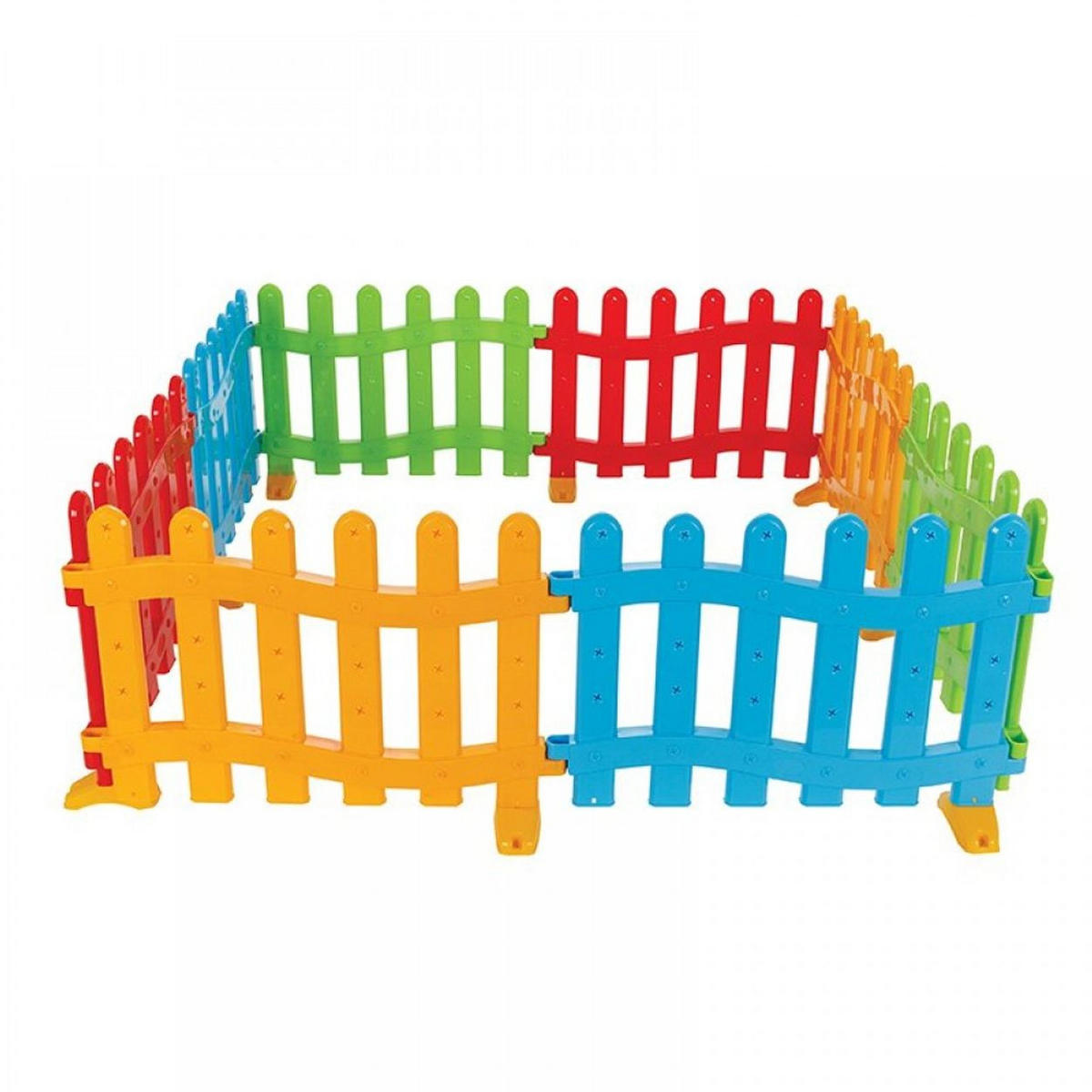 LAUFSTALL 6192 68 x 44 x 3 cm, 8 Elemente, Bällebad nutzbar, Spielbälle, ab 1 Jahr - Multicolor, Kunststoff (136/44/136cm) - Pilsan