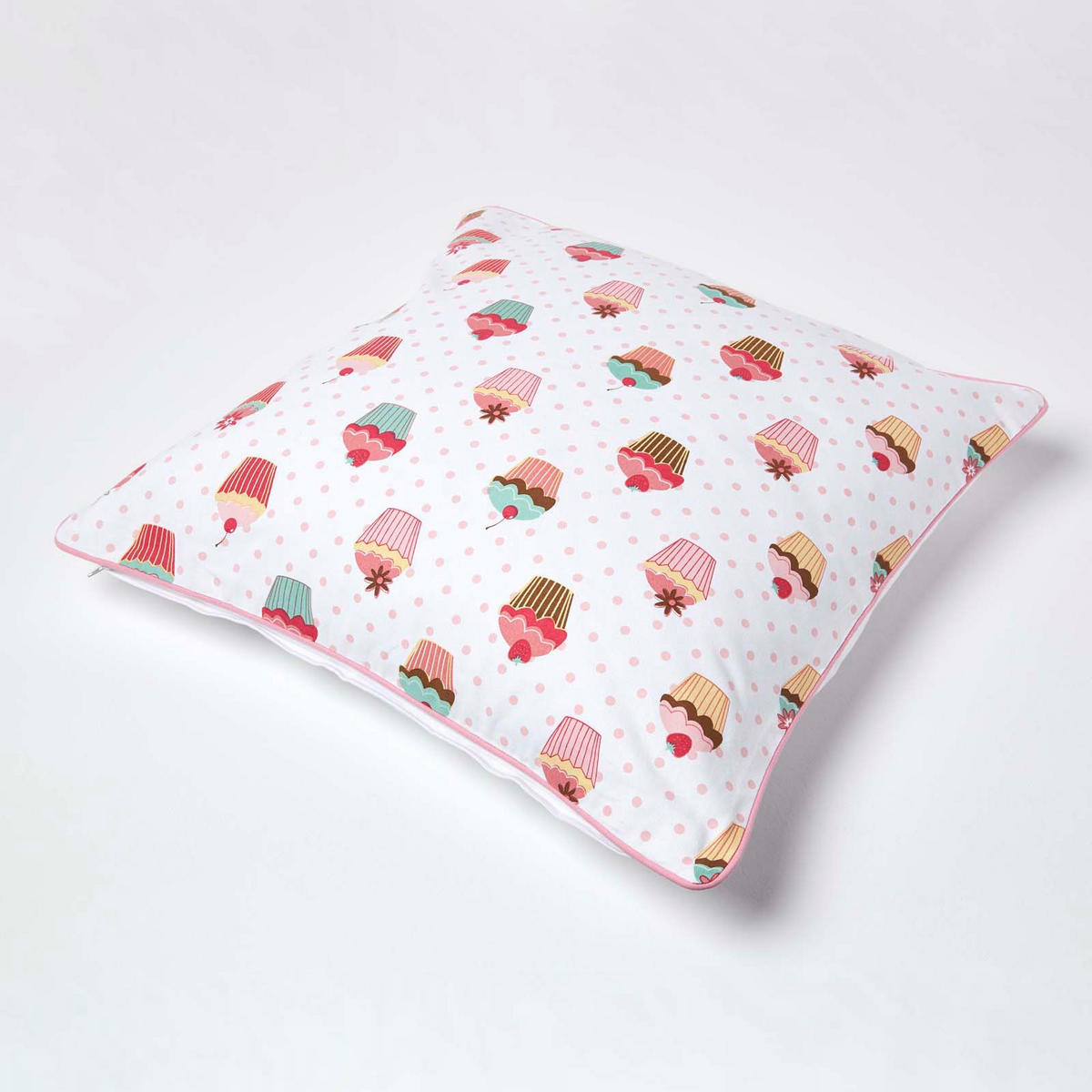 KISSENHÜLLE Cupcakes 60/60 cm - Multicolor, Textil (60/60cm) - Homescapes