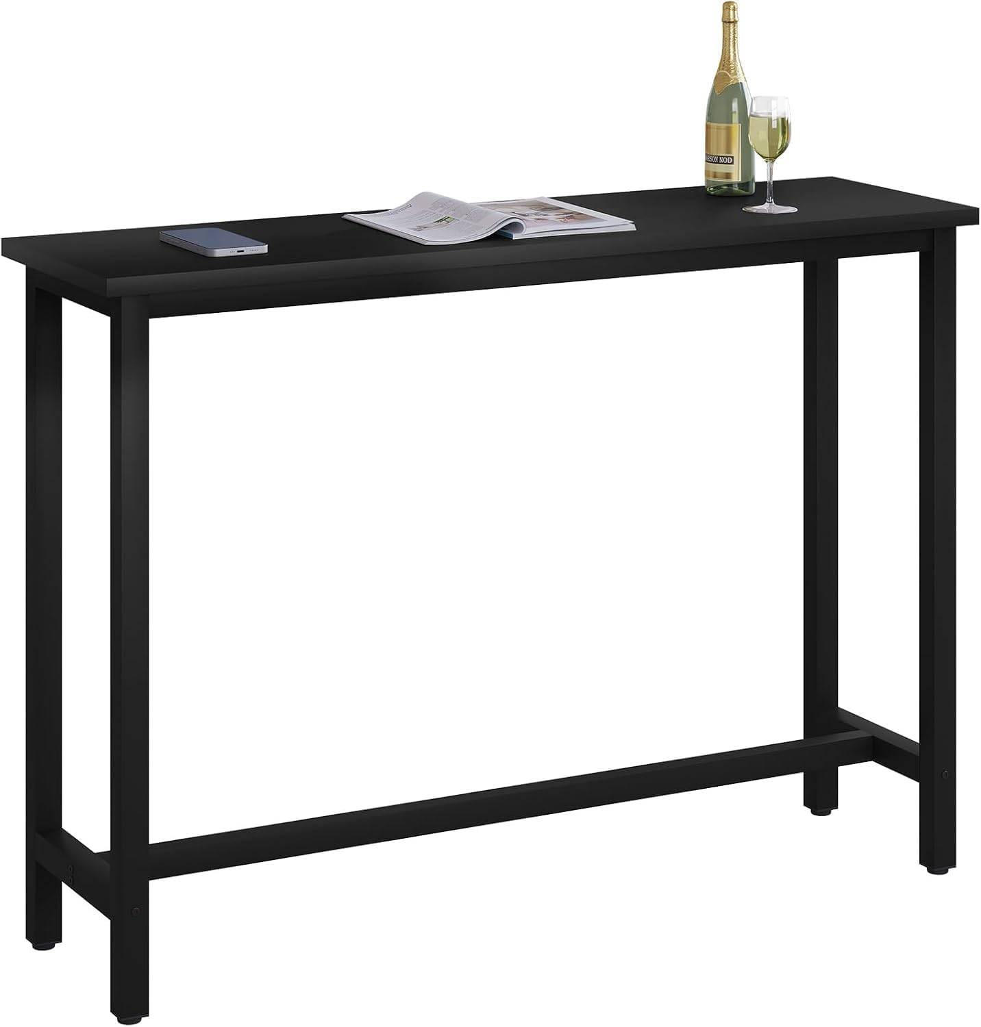 Woltu Bartisch, Schwarz 140x100x40 cm