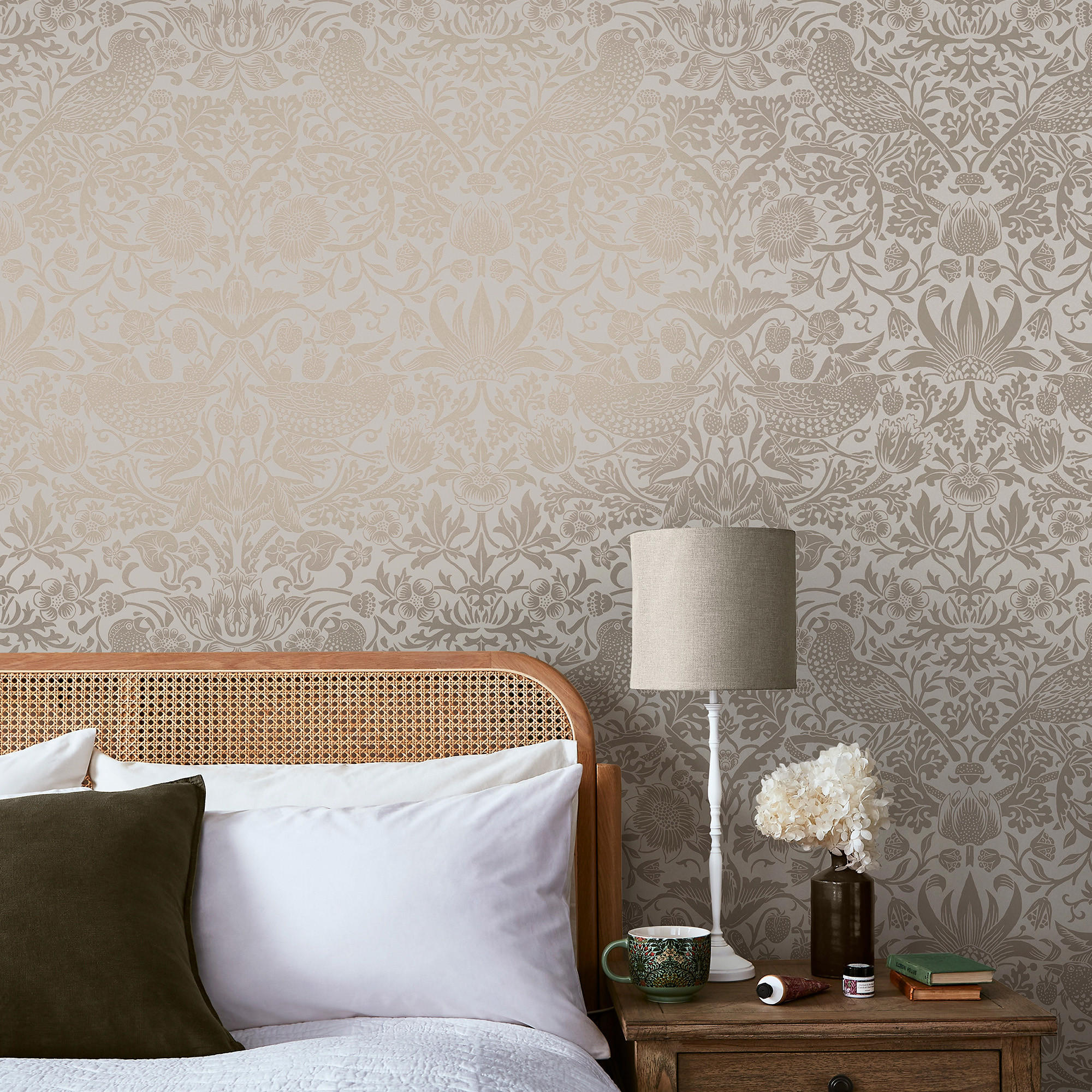 VLIESTAPETE Erdbeerdieb Faserig Neutral - Beige, Papier/Kunststoff (52/1000cm) - Graham & Brown