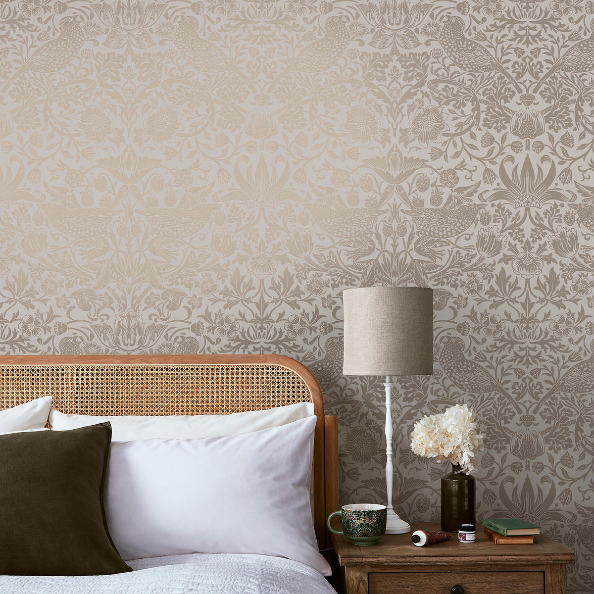 VLIESTAPETE Erdbeerdieb Faserig Neutral - Beige, Papier/Kunststoff (52/1000cm) - Graham & Brown
