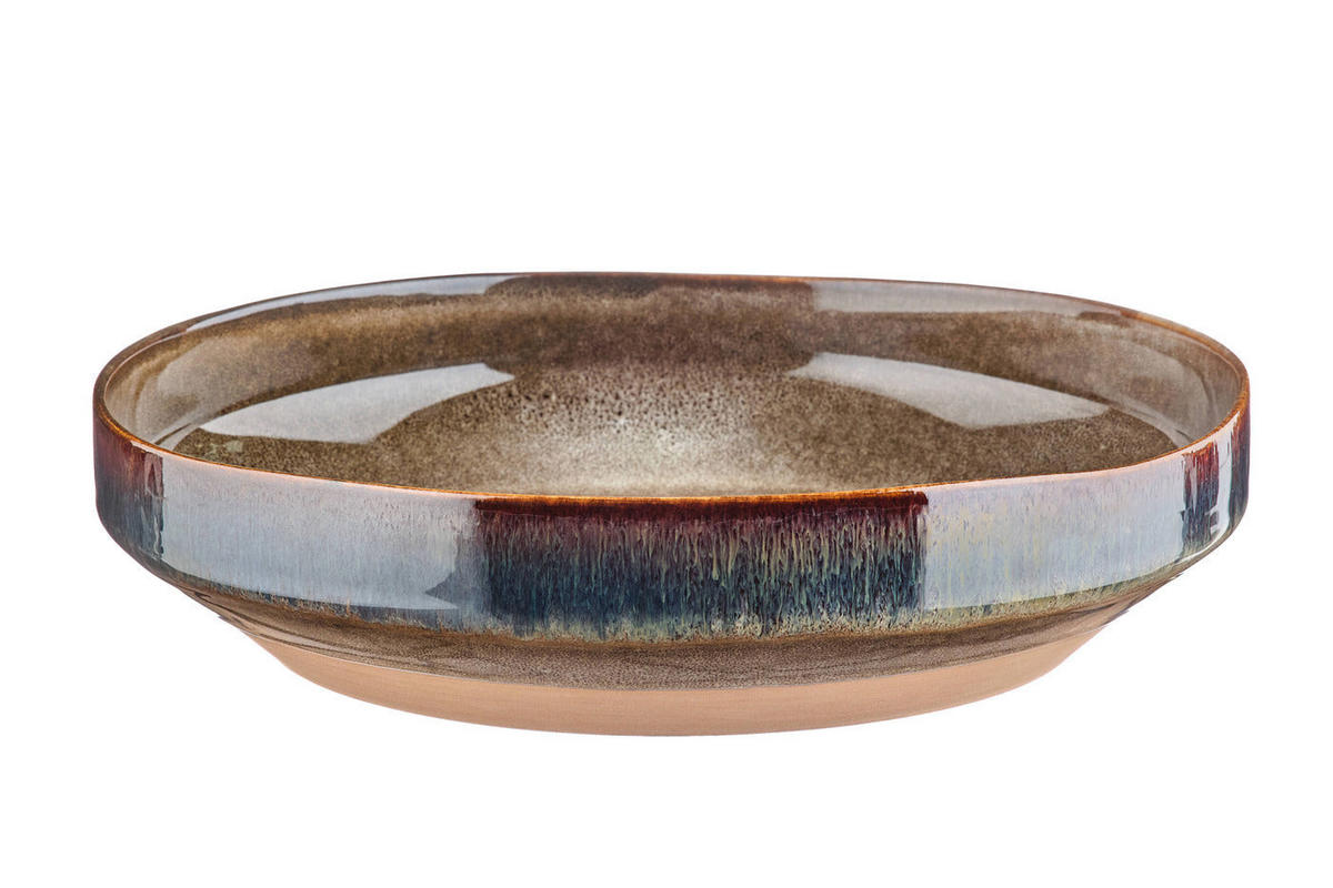 OBSTSCHALE Genesis Ø28cm - Basalt - Braun, Keramik (28/6.5cm) - Björn