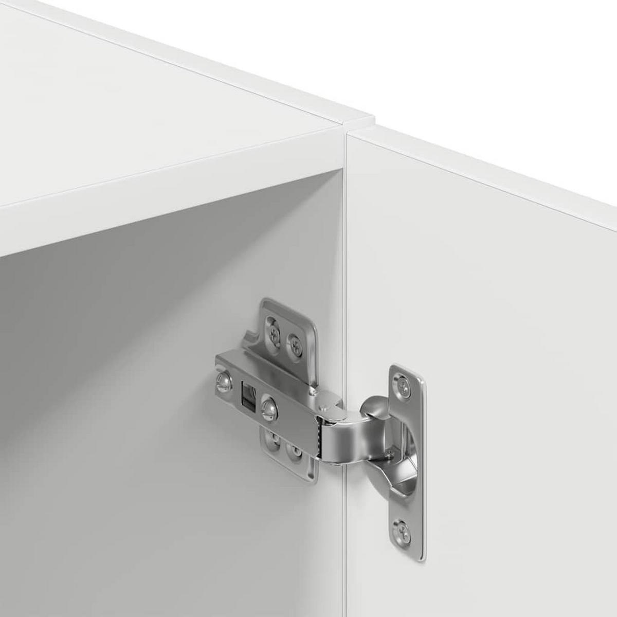 KÜCHENUNTERSCHRANK mit 1 Tür, 4 Ablagen 38/41,5/131,5 cm aus Holzwerkstoff Weiß - Weiß, Holz (38/131.5/41.5cm) - vidaXL