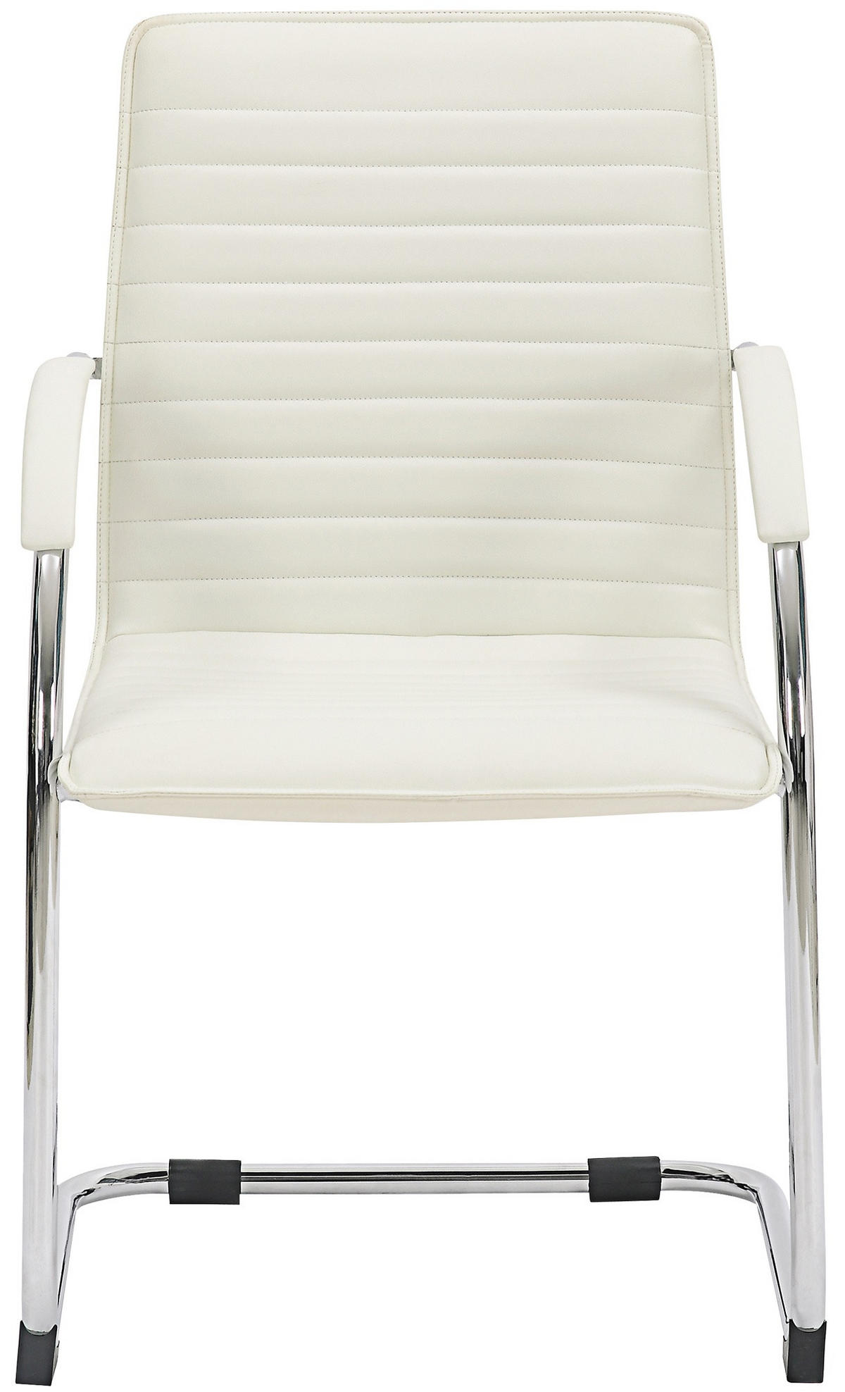 SCHWINGSTUHL Lederlook Weiß - Weiß, Textil/Metall (56/95/60cm) - CLP