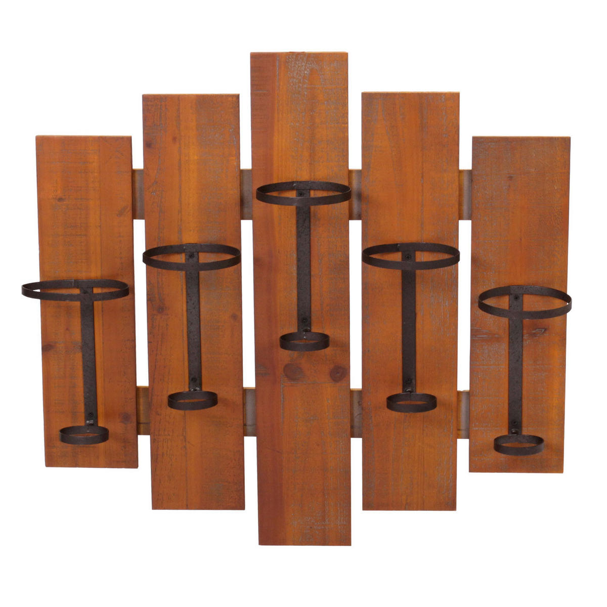 WEINREGAL Braun - Braun, Holz (60/60/12cm) - MCW
