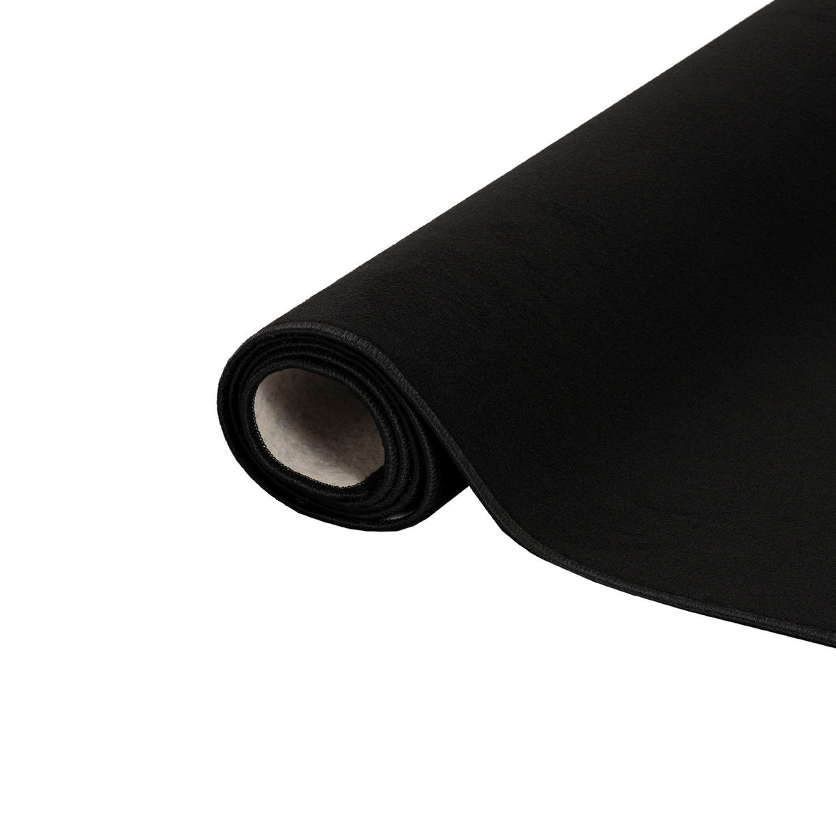BASIC VELOURS TEPPICH CARLA - Schwarz, Textil (100/100cm) - Snapstyle