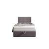 BOXBETT DUO 2 100x200 Cosmic 160, mit Matratze H3 und Topper, Hellgrau - Hellgrau, Holz/Kunststoff (100/200cm) - Bedante