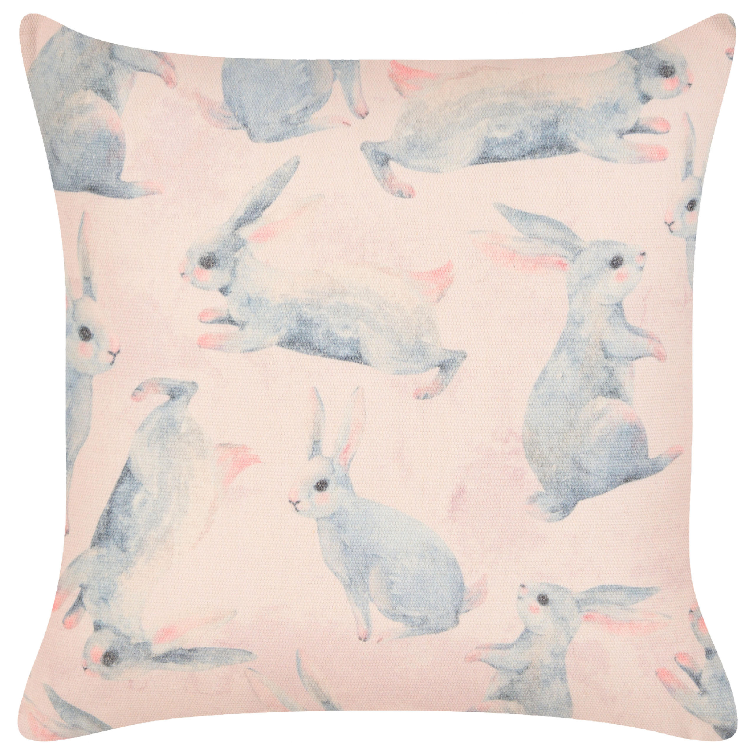 DEKOKISSEN 2er-Set Rosa 45/45 cm Ratibida - Pink, Naturmaterialien/Textil (45/45cm) - Beliani