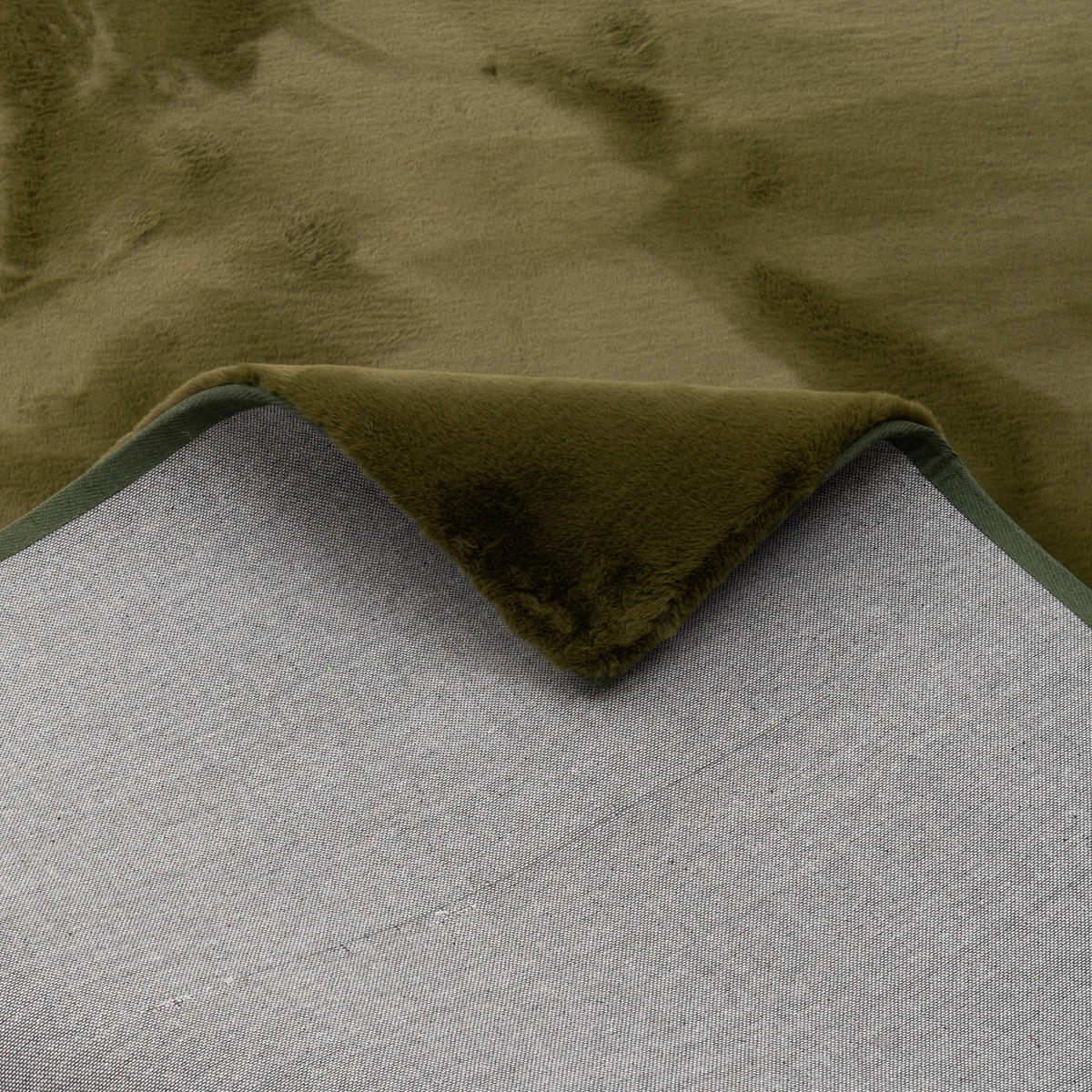 FELLTEPPICH LUXUS SUPER SOFT PLUSH - Dunkelgrün, Textil (140/180cm) - Pergamon