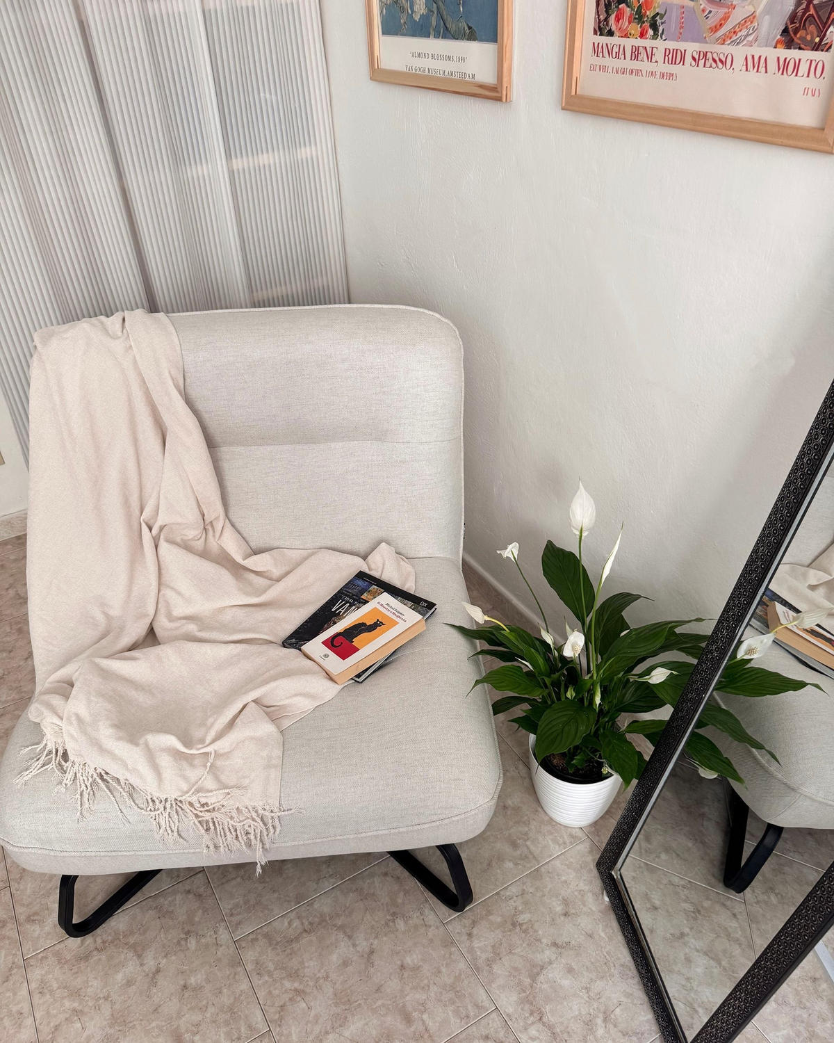 SESSEL Stoff Cremeweiß Lindal - Weiß, Textil (85/85/83cm) - Beliani