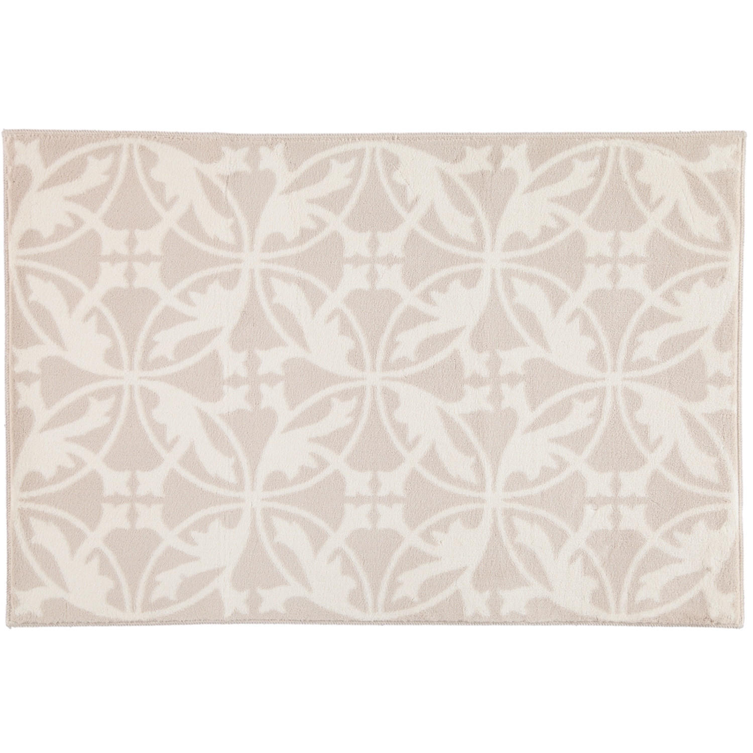 BADEMATTEN MAURO NATUR-WEISS - 830 - Beige, Textil (60/90cm) - Rhomtuft