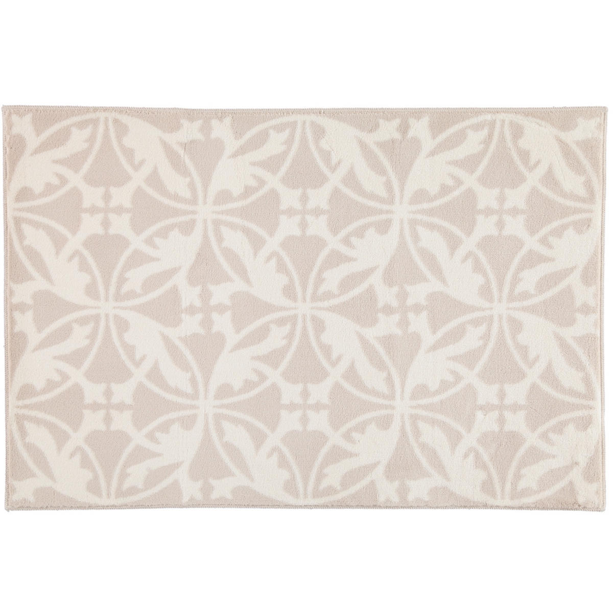 BADEMATTEN MAURO NATUR-WEISS - 830 - Beige, Textil (60/90cm) - Rhomtuft