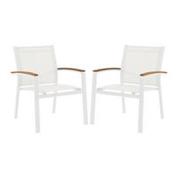 GARTENSTUHL - 2 -Sitzer - Aluminium - weiß - TAIPIVAI - Weiß, Metall - Vente-Unique