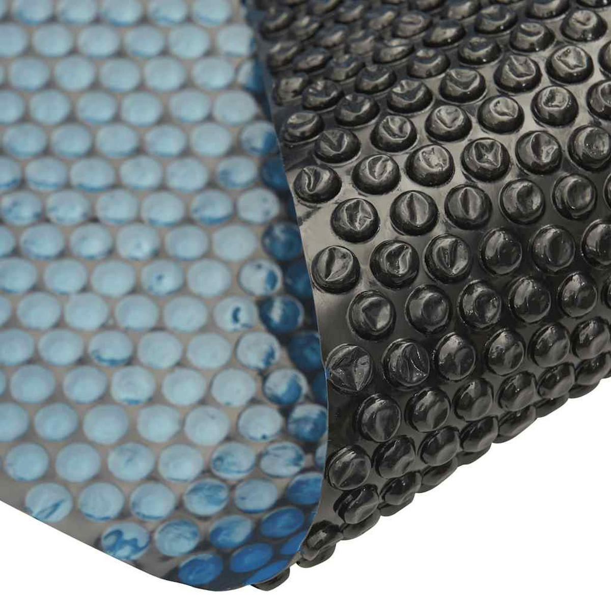 TREIBENDE Pool-Solarplane Pe 488/244 Cm Schwarz Und Blau - Schwarz, Kunststoff (244/488cm) - vidaXL