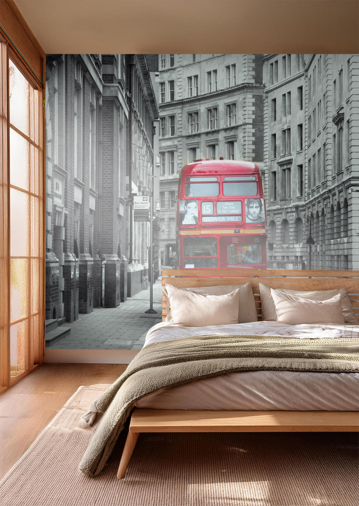 FOTOTAPETE London 375 x 270 cm - Grau, Papier (375/270cm) - Sanders & Sanders