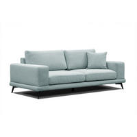 SOFA MEDIOLANE 3-Sitzer, mint - Mintgrün, Holzwerkstoff/Textil (233/87/96cm) - Courtois Laville