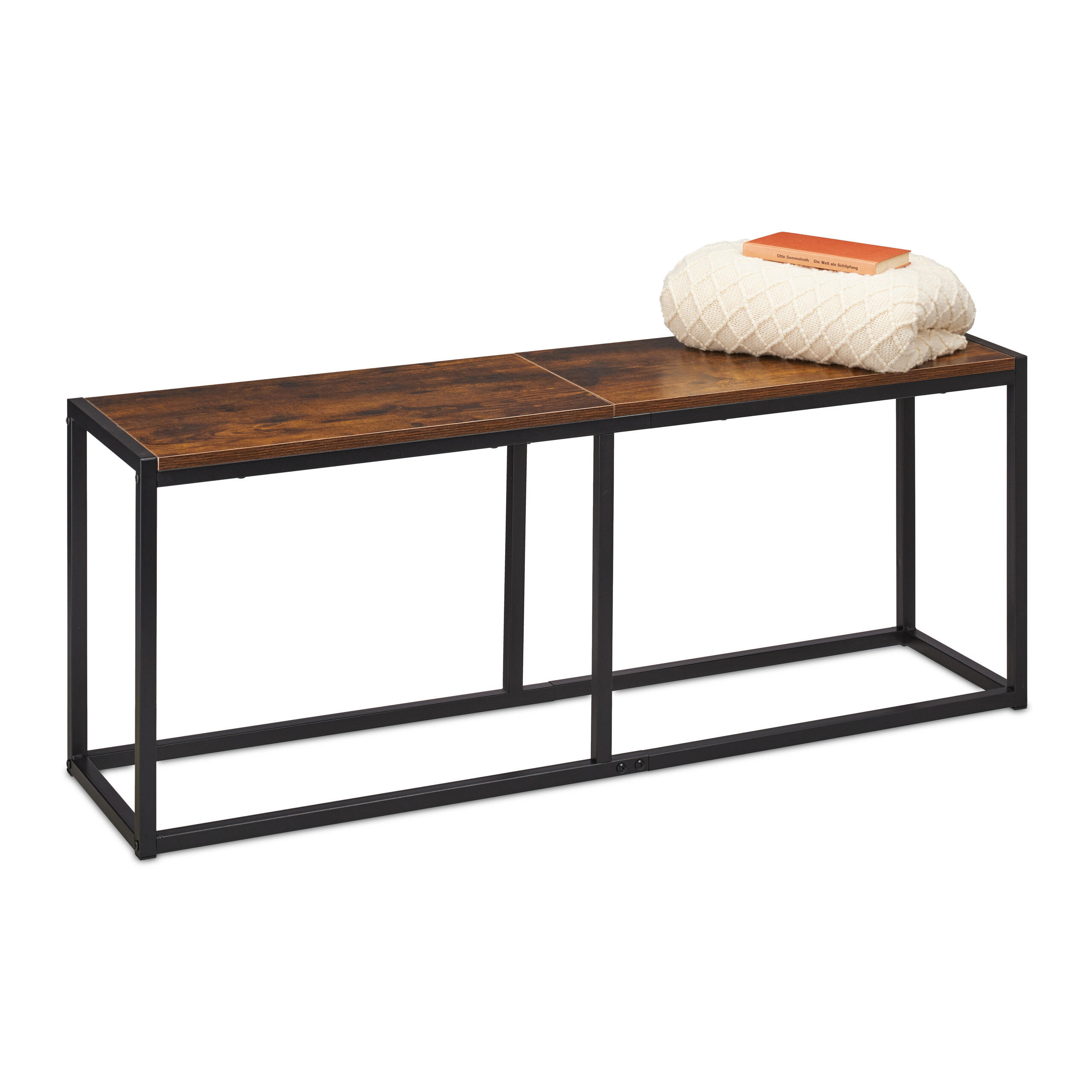 Relaxdays Sitzbank Mehrfarbig 120x47x30 cm
