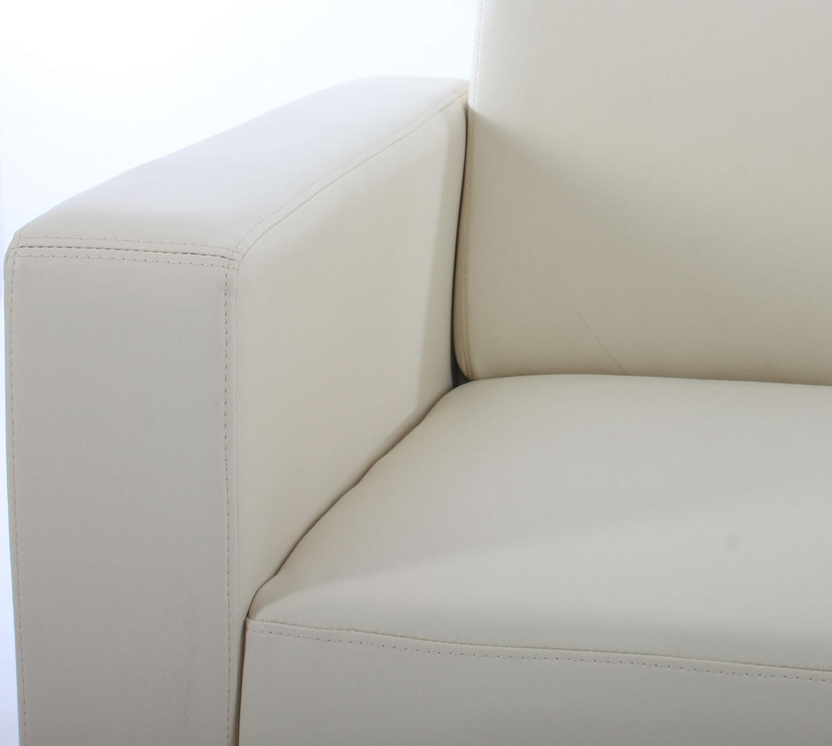 SOFA-GARNITUR Cremeweiß - Weiß, Textil (136/76/72cm) - MCW