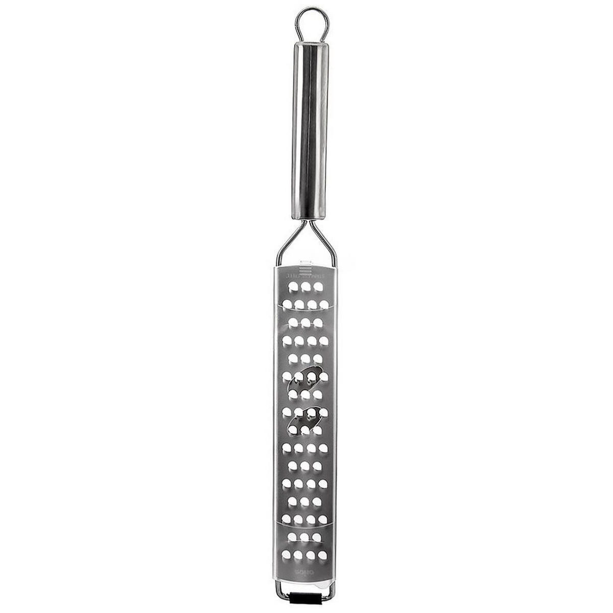 KÜCHENREIBE Flachstahl 38 cm - Silberfarben, Metall (4/38/1.5cm) - Orion 