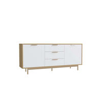 SIDEBOARD Fyn Weiß Im Skandinavischen Stil - Weiß, Metall (175/80/41cm) - Concept Usine