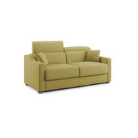 SCHLAFSOFA Amber - Gelb, Textil (211/100/98cm) - Divani.store