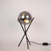 TISCHLAMPE Orb Dreibein Rauch/Schwarz - Anthrazit, Glas (20/20/55cm) - s.luce