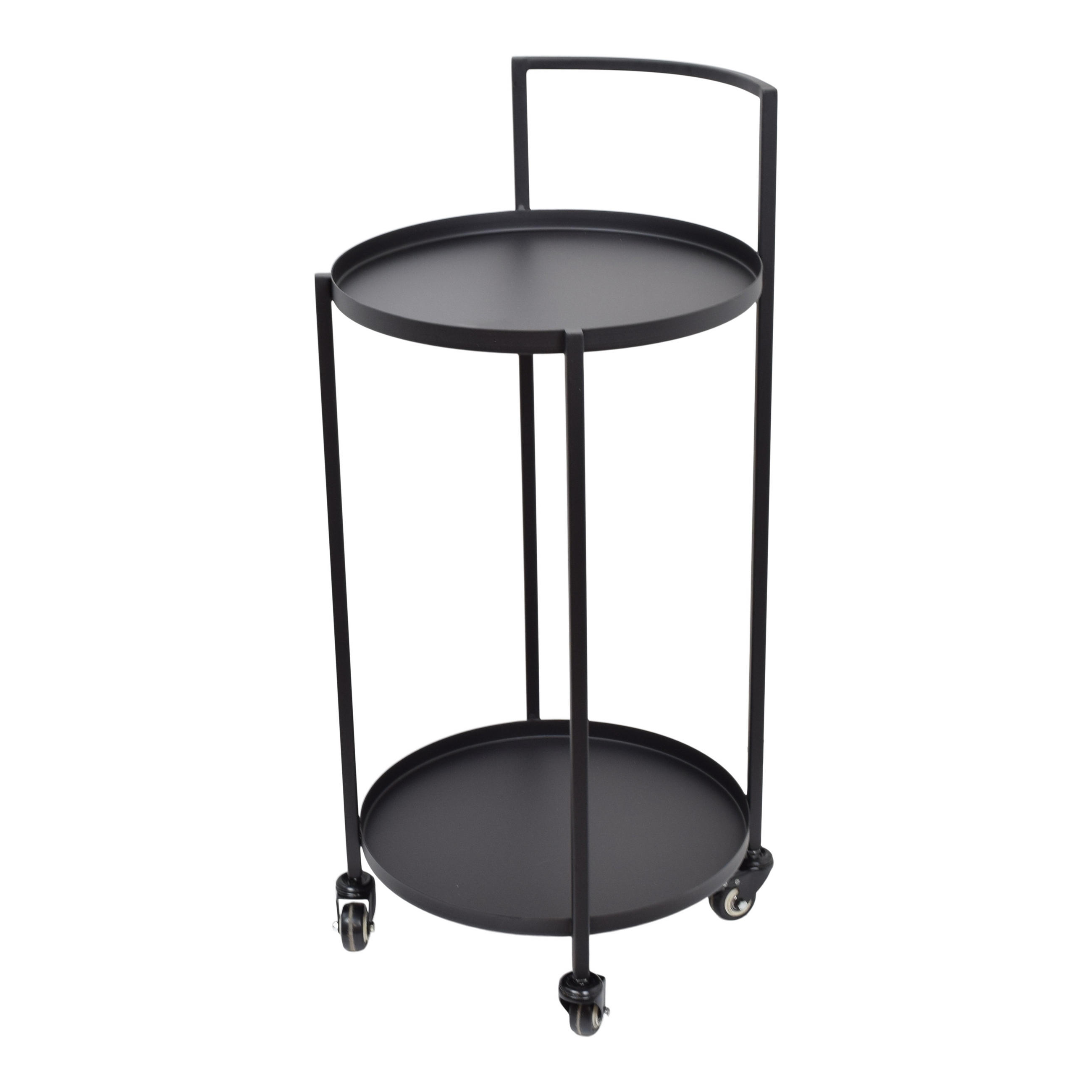 KÜCHENWAGEN James Schwarz - Schwarz, Metall (42/86/39cm) - LOFT42