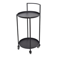 KÜCHENWAGEN James Schwarz - Schwarz, Metall (42/86/39cm) - LOFT42