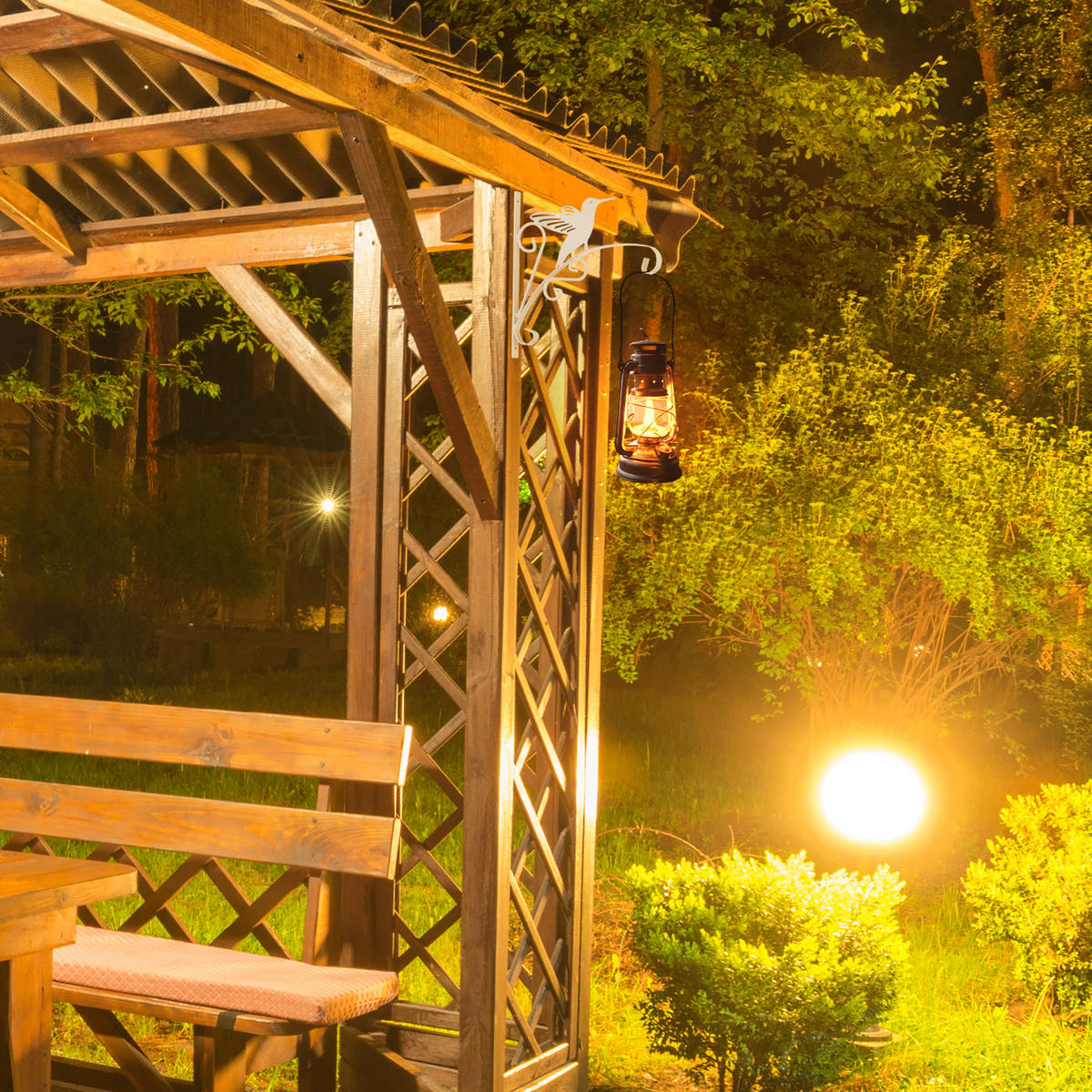 BLUMENAMPELHALTERUNG - Weiß, Metall (29.5/30/2cm) - Relaxdays