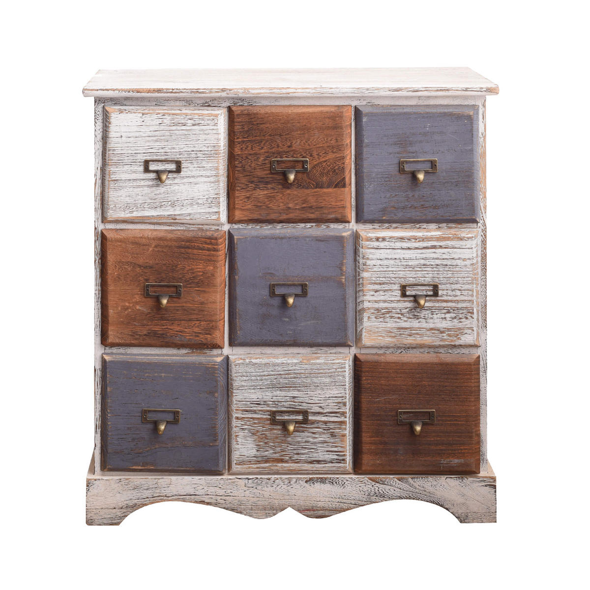 KOMMODE Mehrfarbig 23/60/63 cm - Multicolor, Holz (23/63/60cm) - Mobili Rebecca