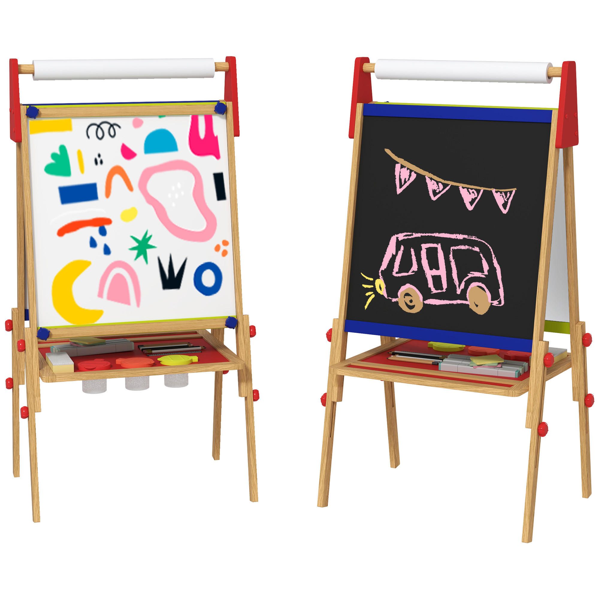 KINDERTAFEL - Naturfarben, Holzwerkstoff (47/113/61cm) - AIYAPLAY